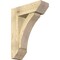 Ekena Millwork Thorton Slat Rough Sawn Bracket w/ Offset Brace, Douglas Fir, 8"W x 24"D x 32"H BKT0806X24X32THR06RDF - alternate 1